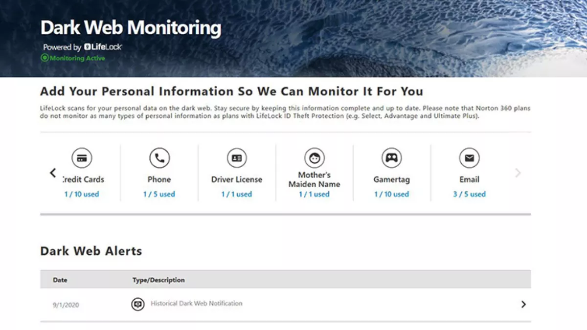 Hands-on review: Norton LifeLock Dark Web Monitoring