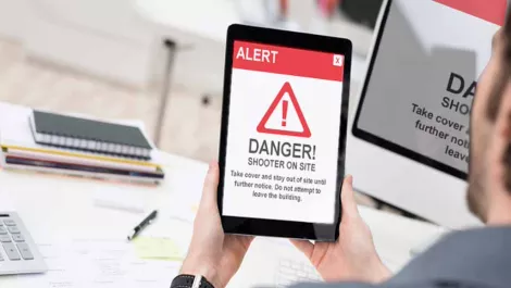 Panic button shooter