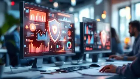 Story image (Modern office workspace computer screens graphs shield icons digital security collaboration.webp)