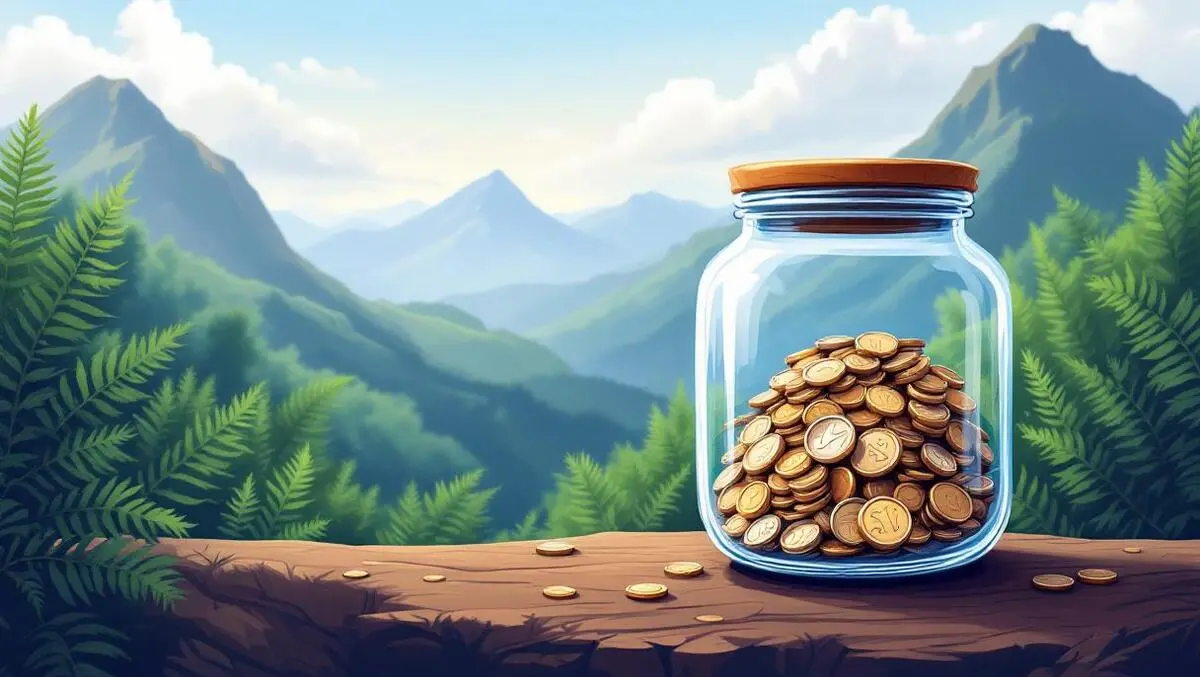 New zealand coin jar filling spare change nz hills fern savings growth