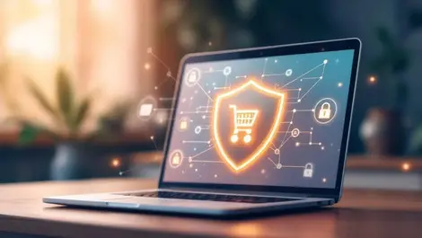 Secure ai online shopping laptop cart shield chip network locks