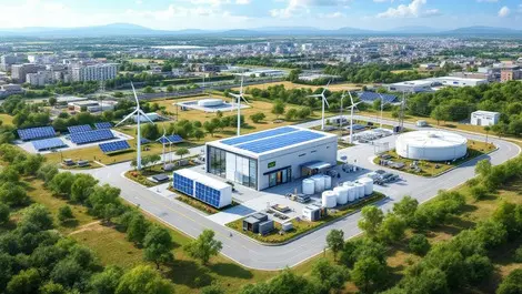 Aerial ai edge datacentre modular solar wind hydrogen clean infra