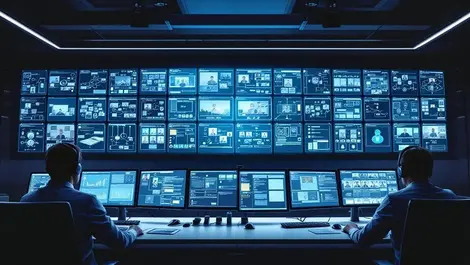 It control room live conference walls mission critical operations