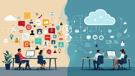 Anz contact centre transformation cloud cx network illustration