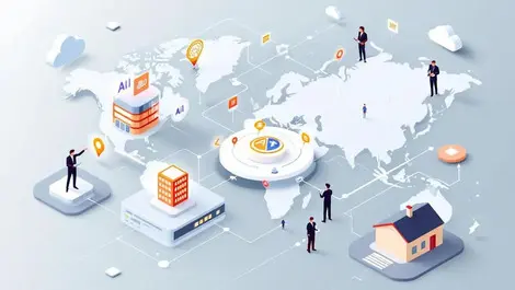 Global it distribution network netherlands cloud ai business map